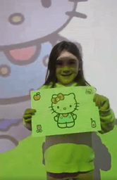 Coloring Wall - Hello Kitty