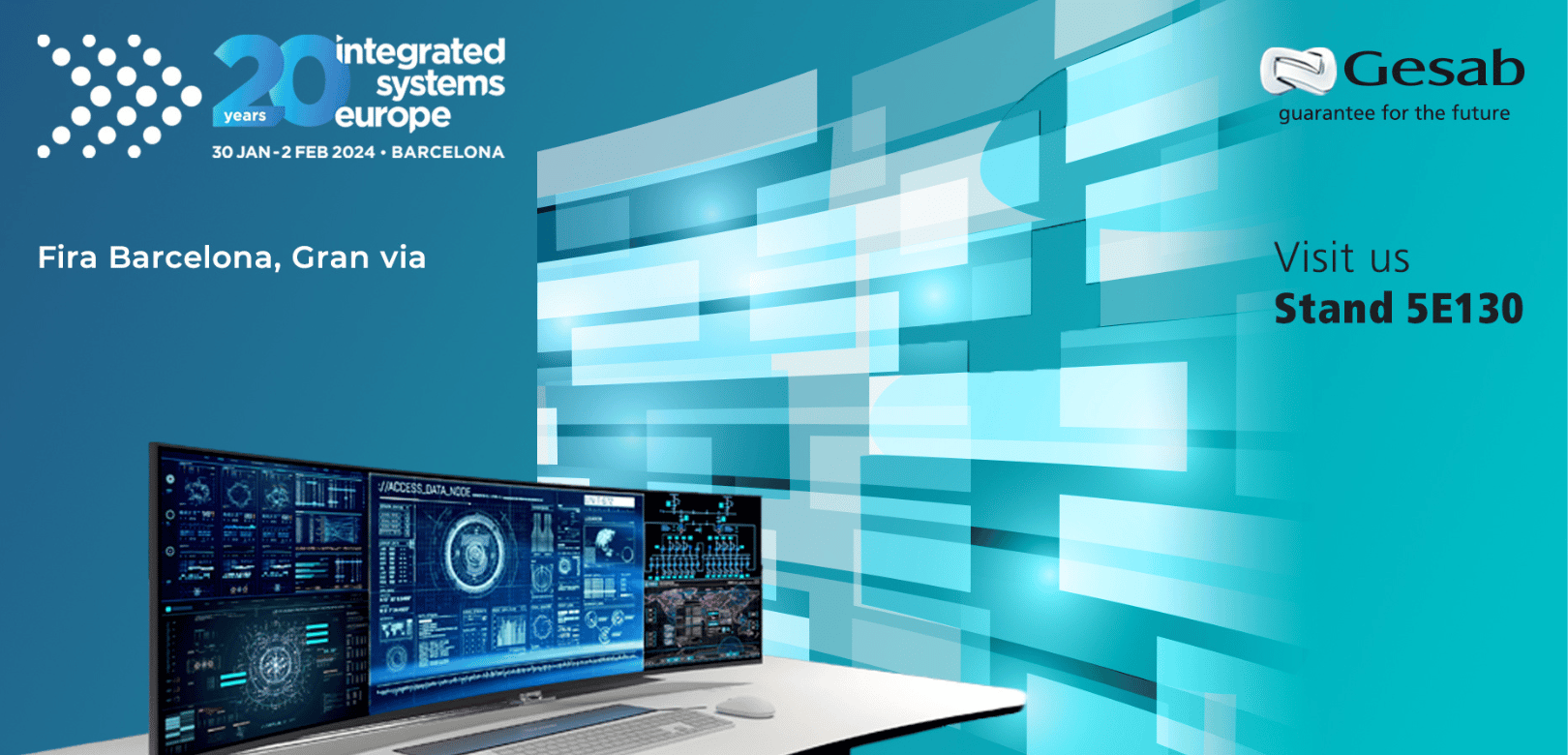 GESAB is ready to showcase one more year its cutting-edge control room technology at ISE