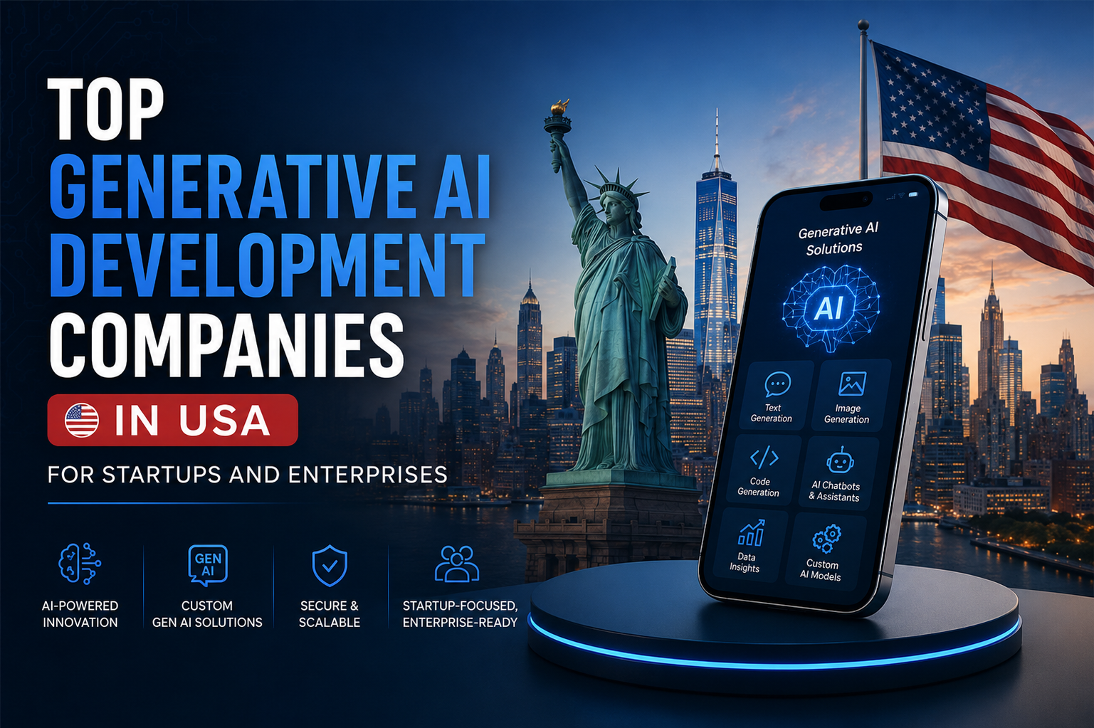 Top 10 Generative AI Development Companies in USA for Startups and Enterprises in 2026