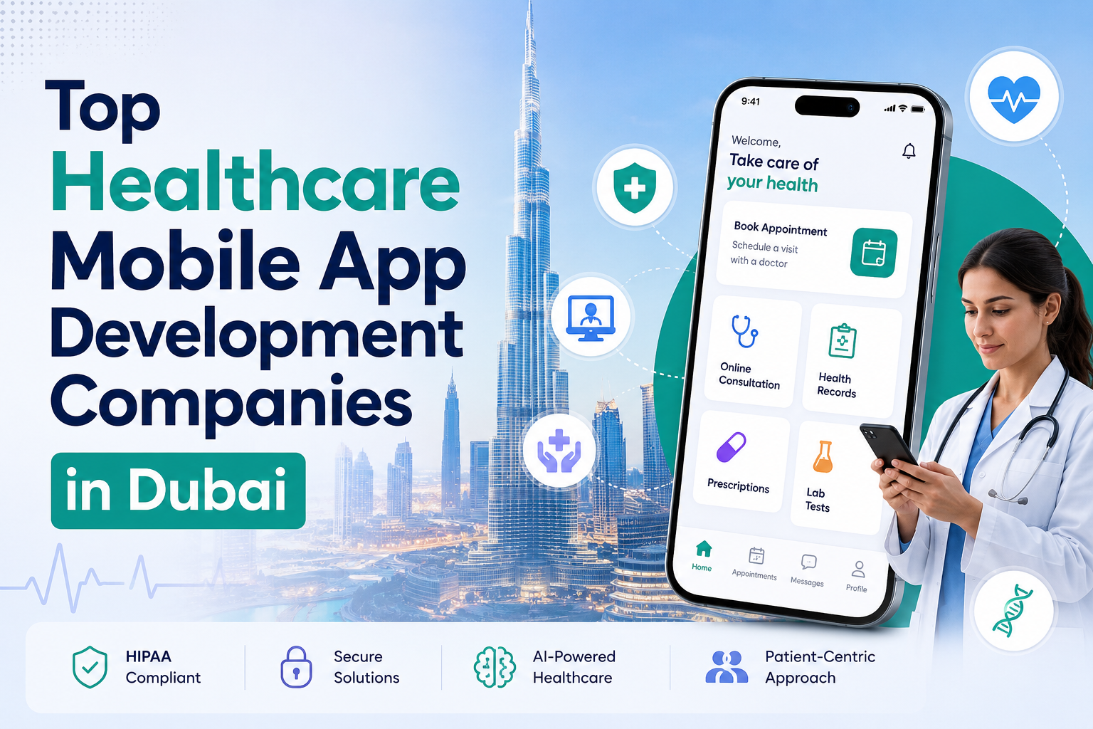 Top Healthcare Mobile App Development Companies in Dubai Delivering AI-Powered Solutions (2026)