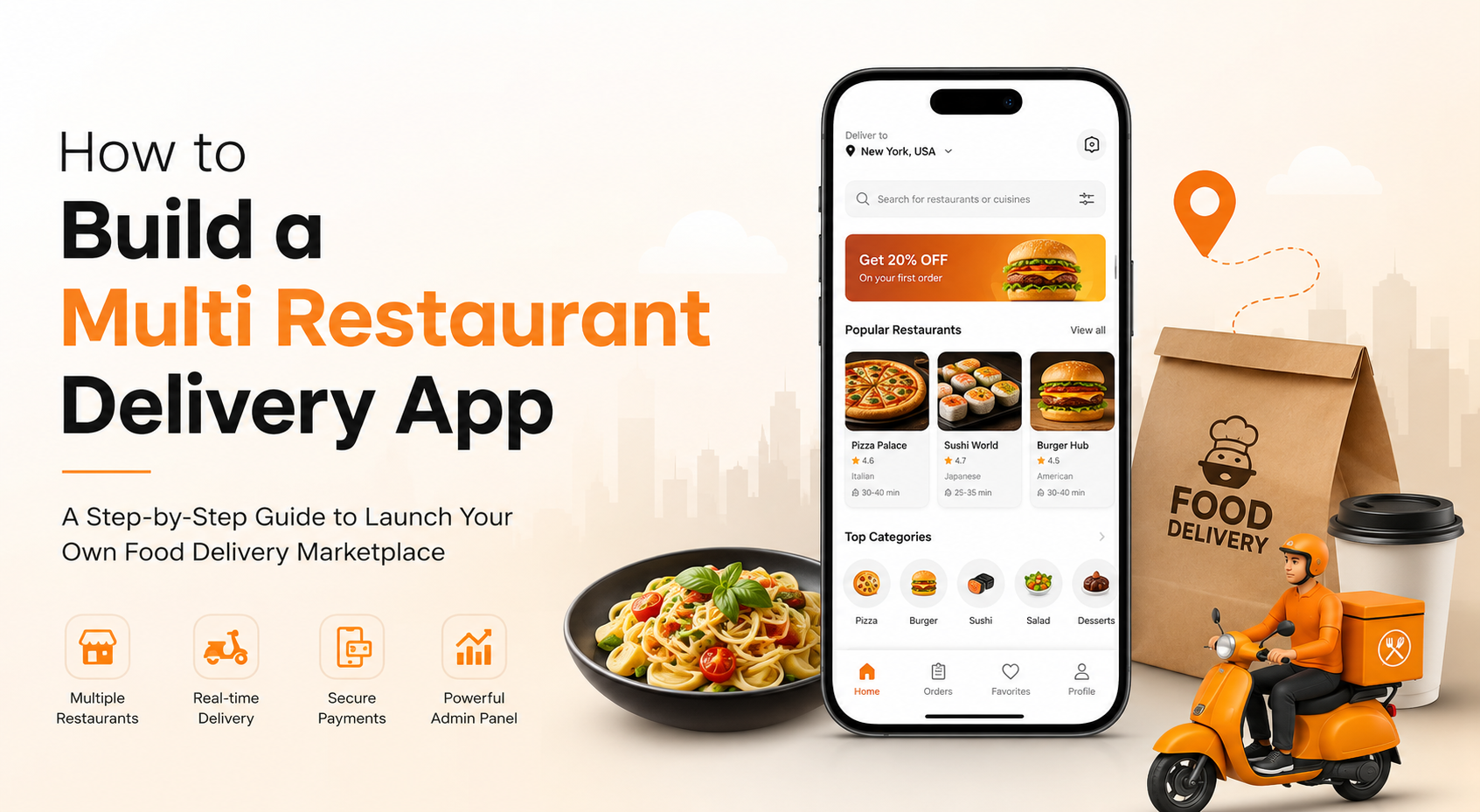 How to Build a Multi Restaurant Delivery App in 2026: Step-by-Step Guide