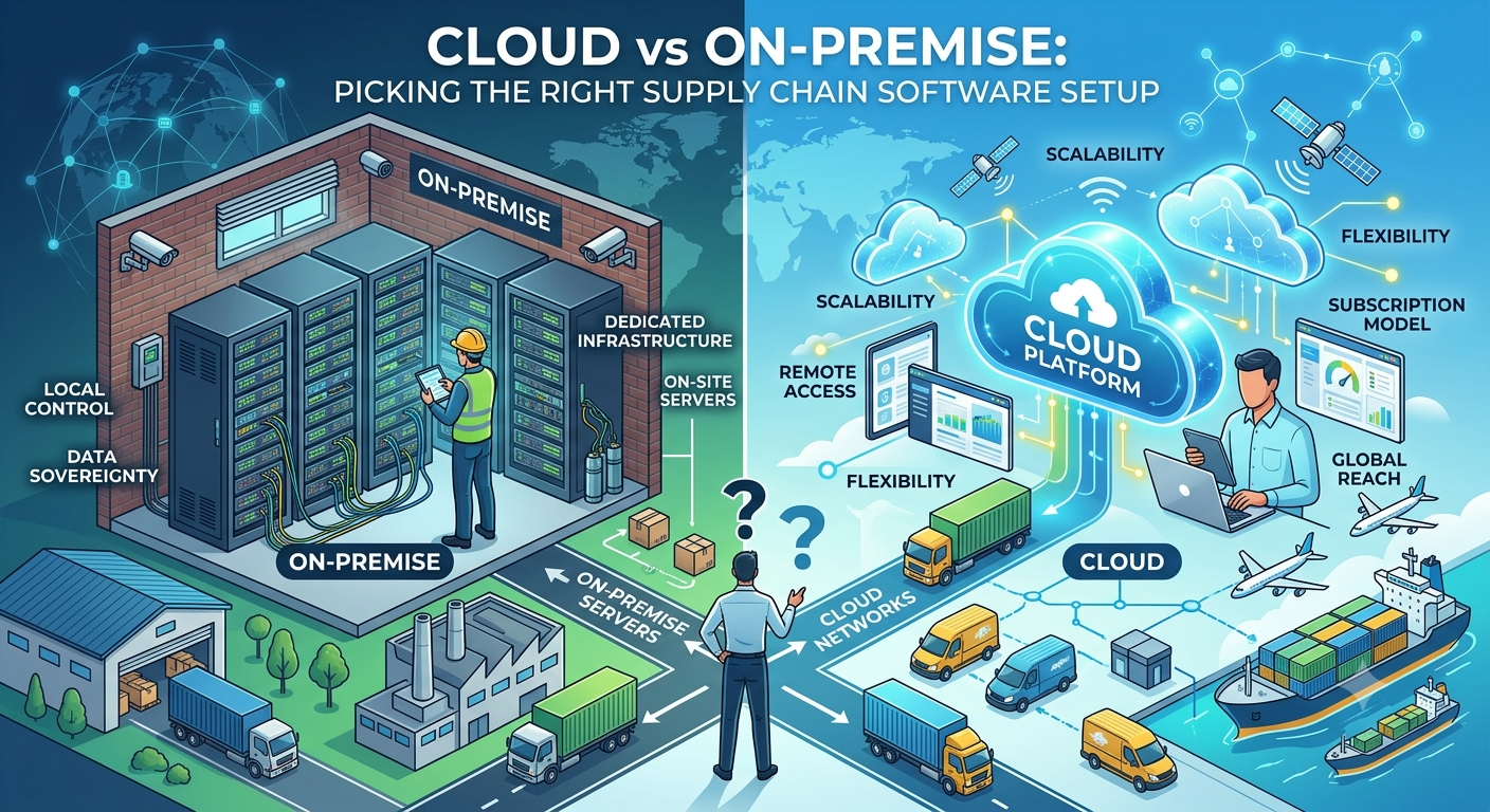 Cloud vs On-Premise: Picking the Right Supply Chain Software Setup