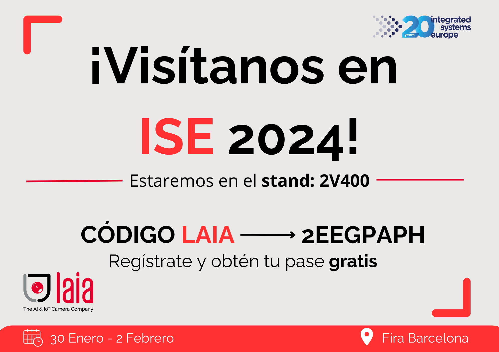 Laia estará presente en ISE 2024