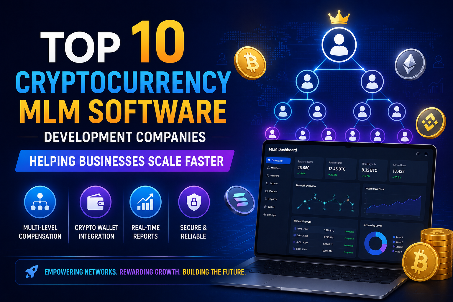 Top 10 Cryptocurrency MLM Software Development Companies Helping Businesses Scale Faster
