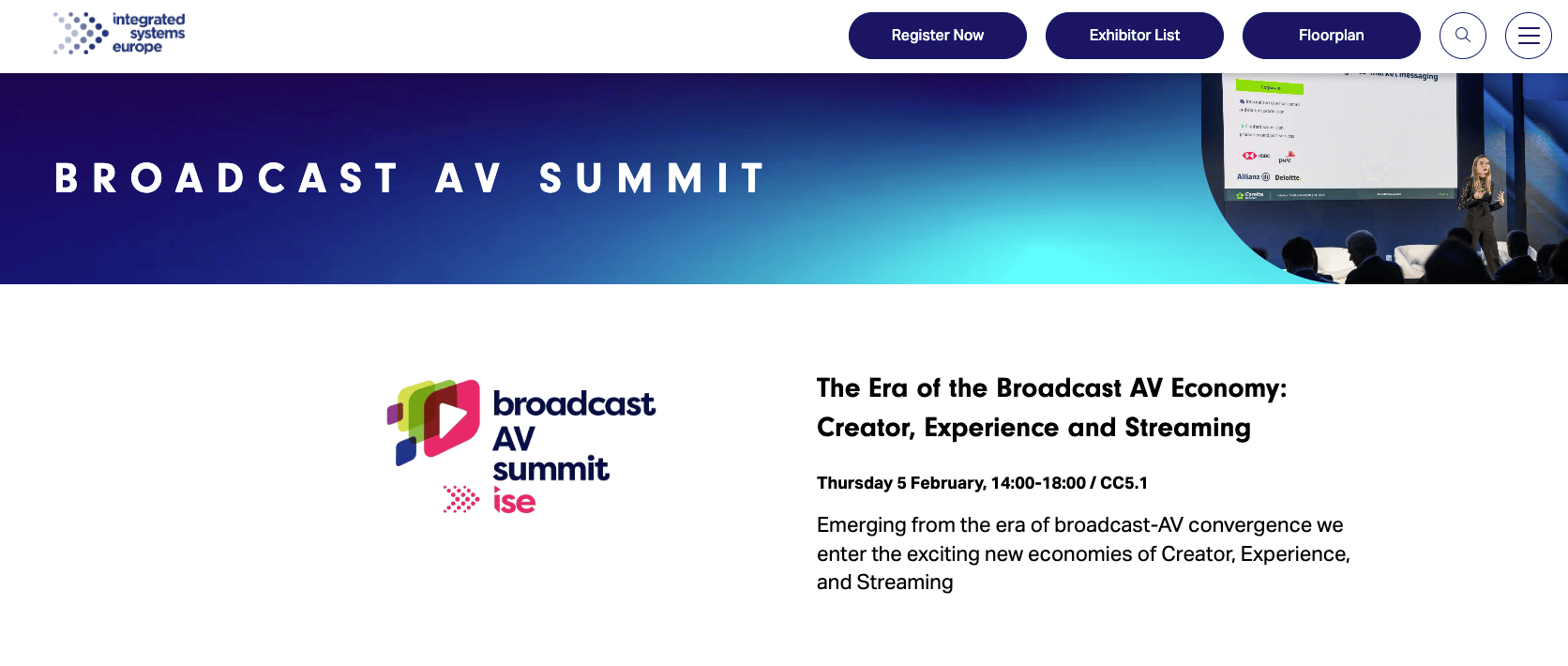 Integrated Systems Europe 2026