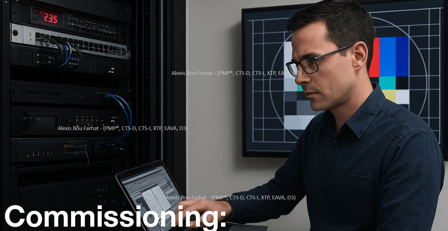LetsTalkAVbyAlexis Series: Episode 3 : Commissioning ! Where AV Design Becomes Reality !