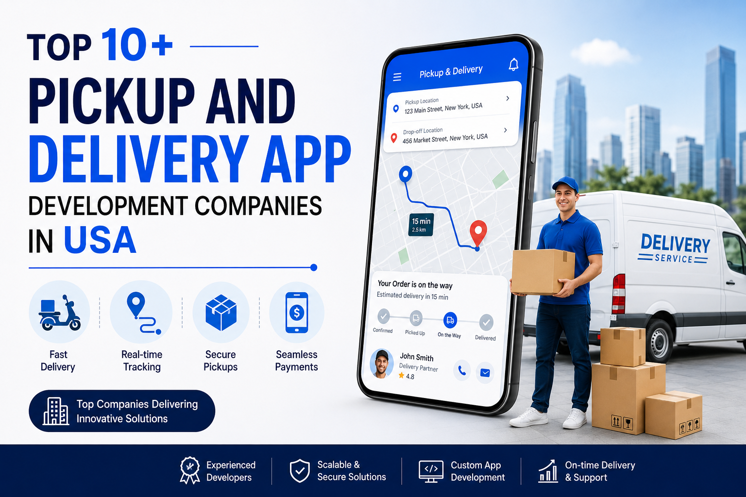 Top 10+ Pickup and Delivery App Development Companies in USA