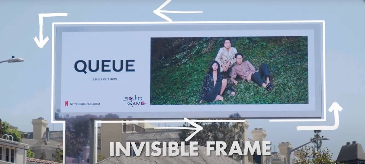 LA Digital Billboard Animates Frame, Support To Make It Appear To Float