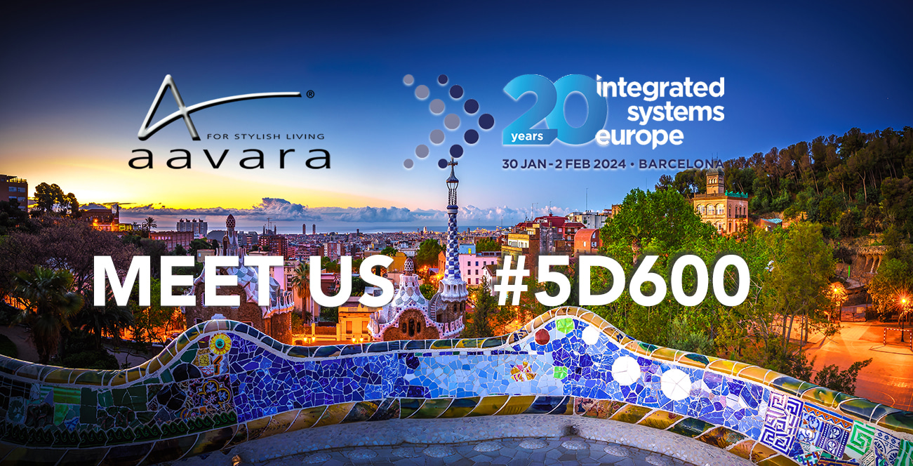 Aavara® Launch Nebula Networked AV™ Series 4K60Hz 4:4:4 Over 1GbE Network featuring Dante & AES67 AoIP at #ISE2024