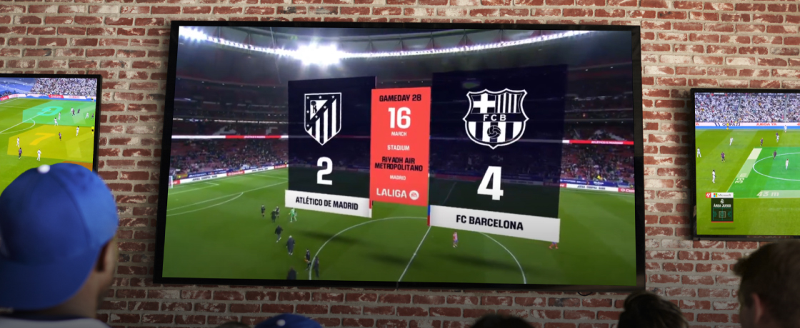This studio utilizes virtual production and AR graphics to enhance LaLiga matchday