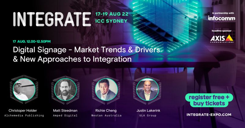Join experts at Integrate + AVIXA speaker series at Integrate 2022