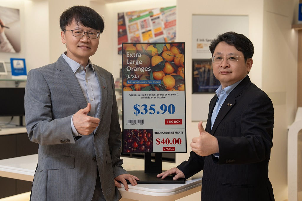 E Ink partners with AUO to develop larger ePaper signage