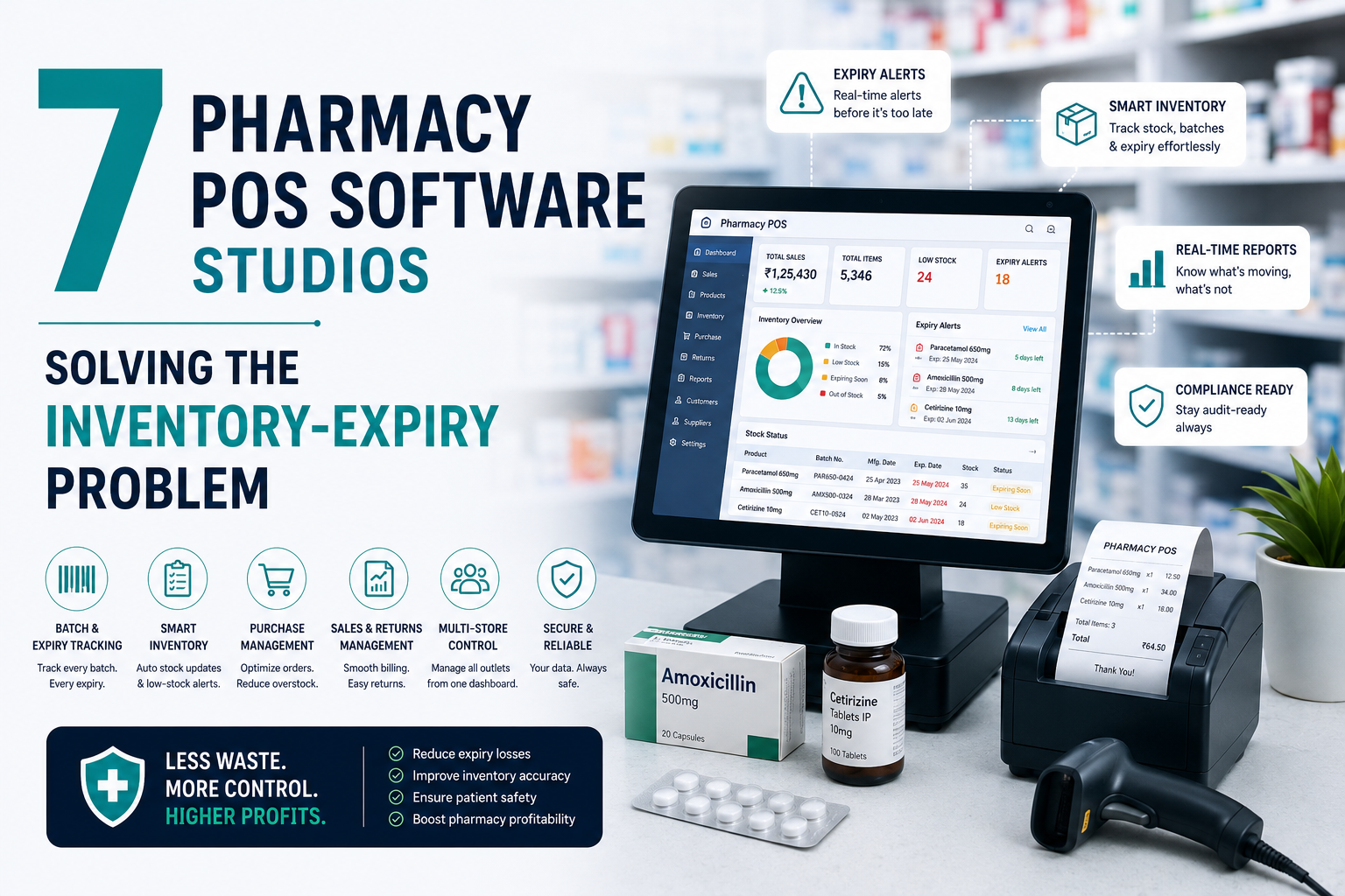 7 Pharmacy POS Software Studios Solving the Inventory-Expiry Problem