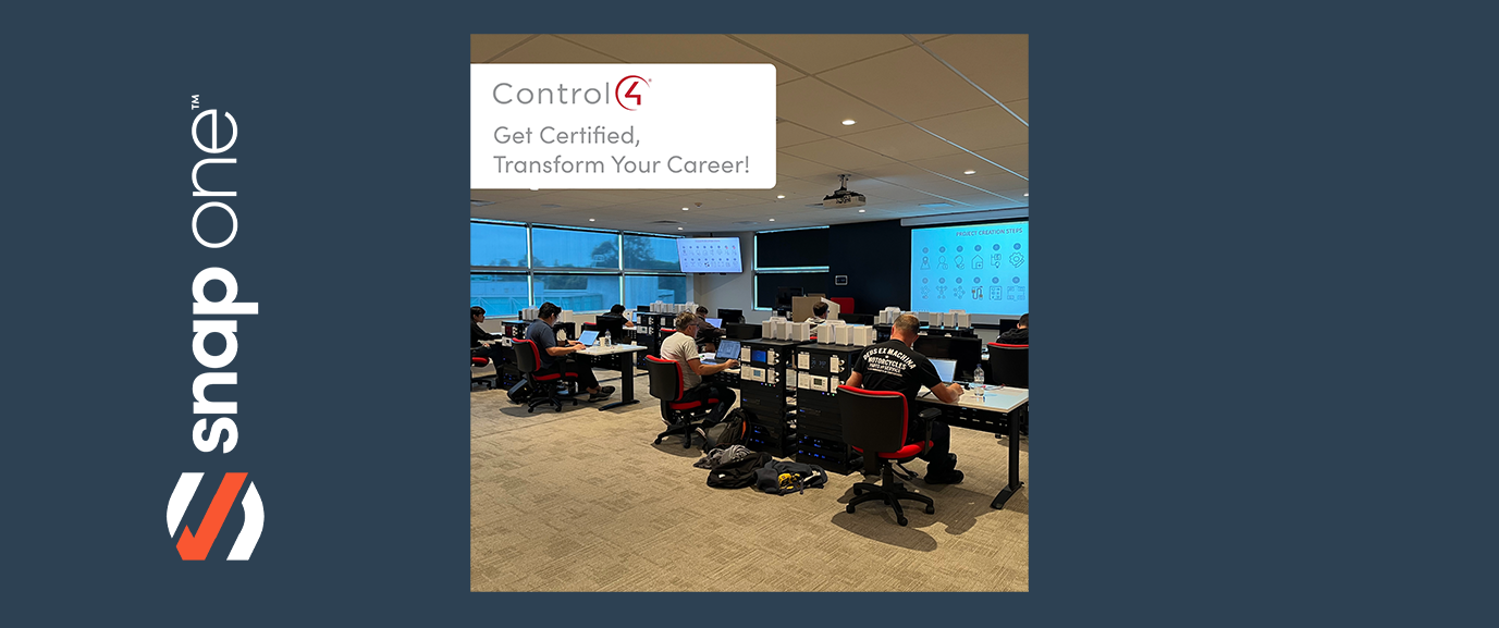Control4 Training Dates - Jan & Feb