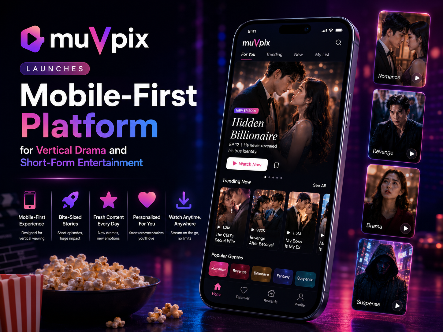 muVpix Launches Mobile-First Platform for Vertical Drama and Short-Form Entertainment