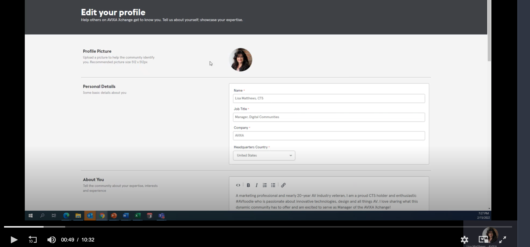 How to Set Up Your Personal Profile!