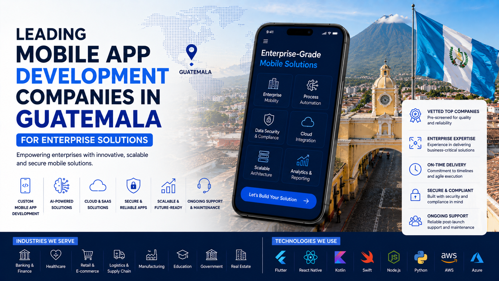 Leading Mobile App Development Companies in Guatemala for Enterprise Solutions
