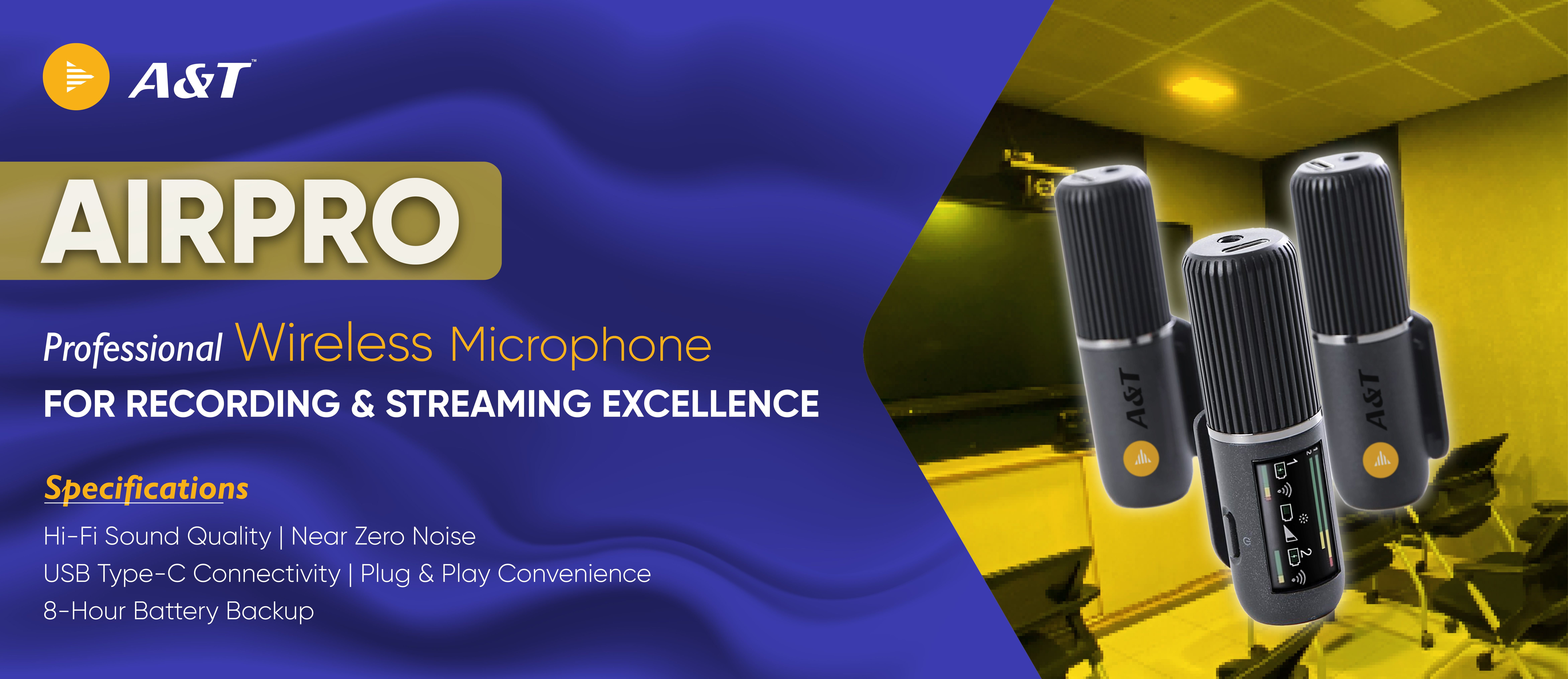 Air Pro, a premium wireless microphone