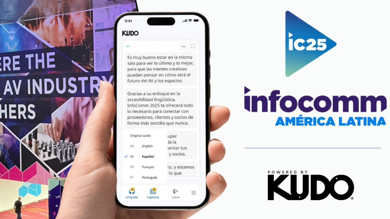 KUDO, socio oficial de traducción de InfoComm América Latina 2025