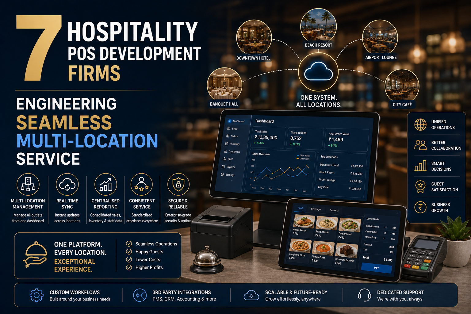 7 Hospitality POS Development Firms Engineering Seamless Multi-Location Service