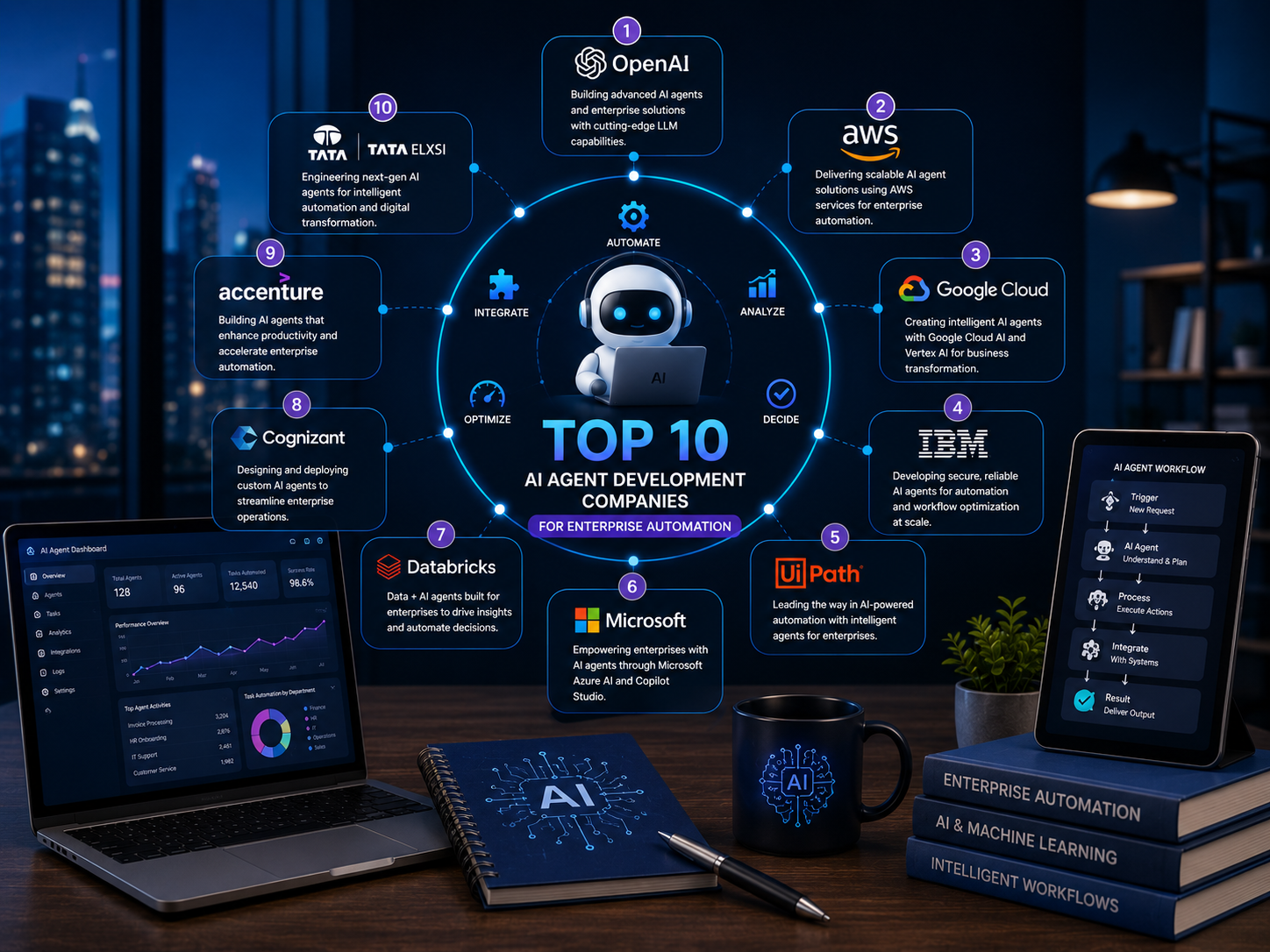 Top 10 AI Agent Development Companies for Enterprise Automation