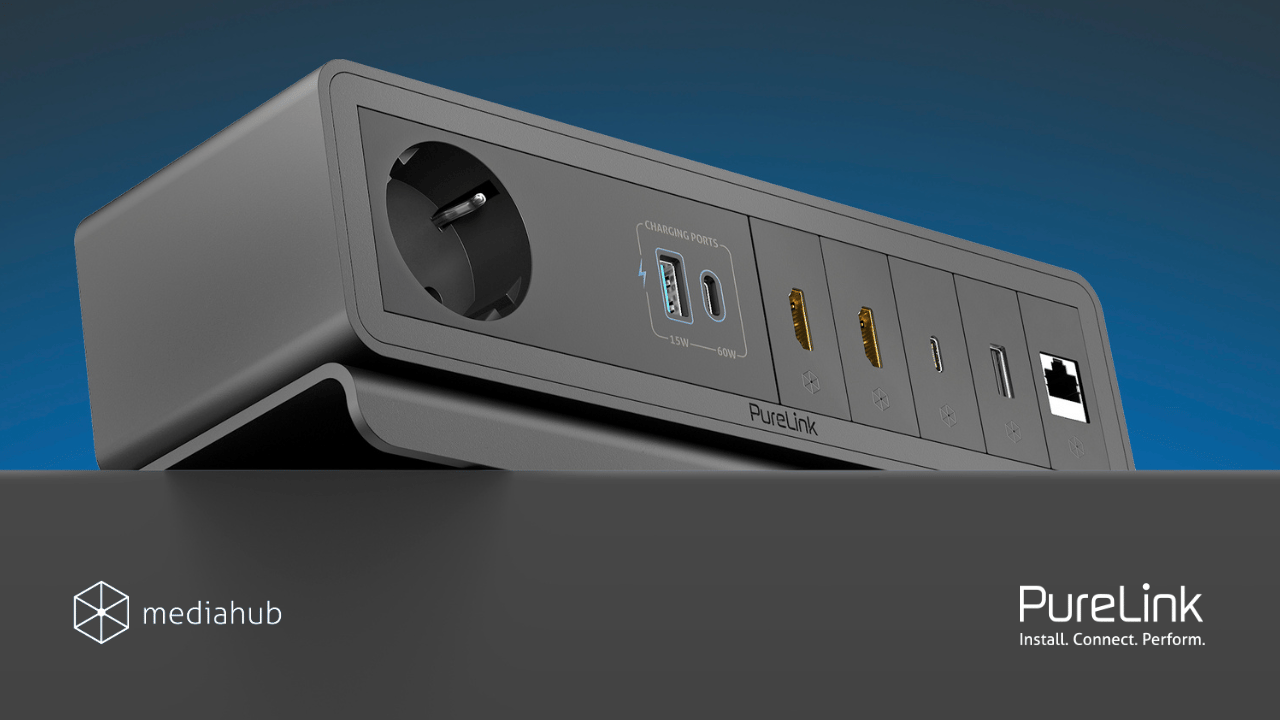 The Ultimate Connected Workspace: mediahub2 from PureLink GmbH launched at ISE 2023