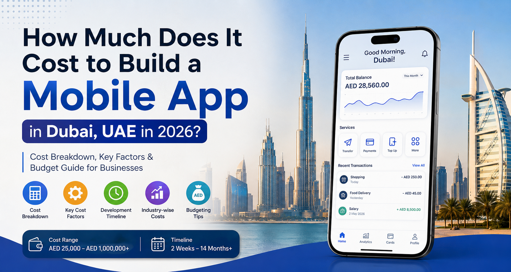 How Much Does It Cost to Build a Mobile App in Dubai, UAE in 2026?