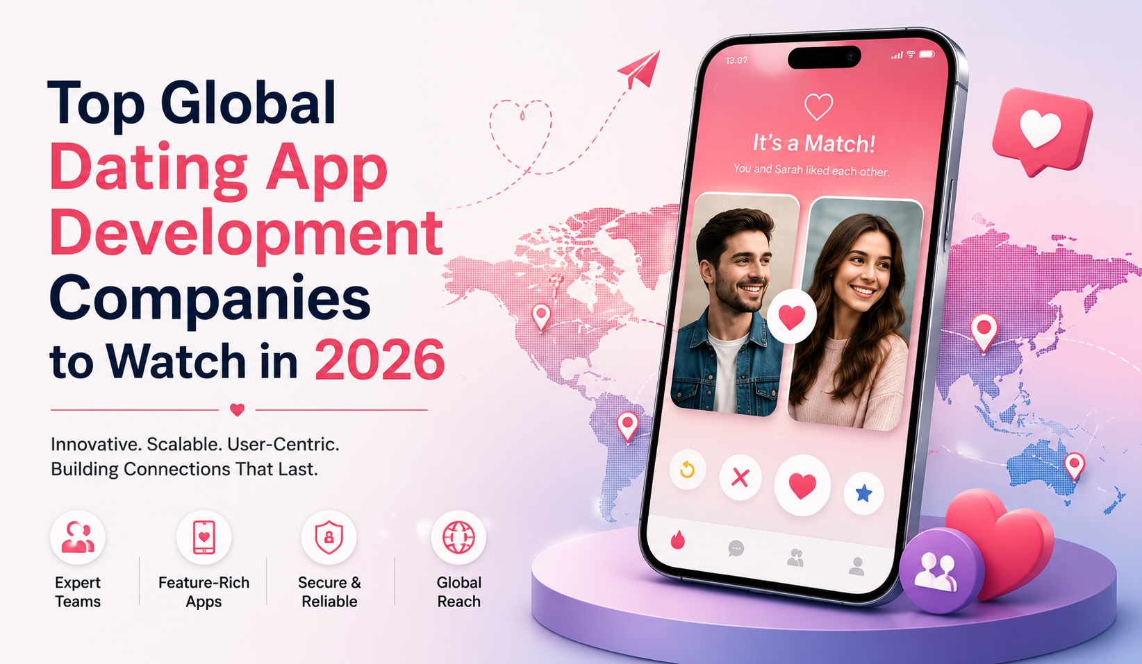Top Global Dating App Development Companies to Watch in 2026